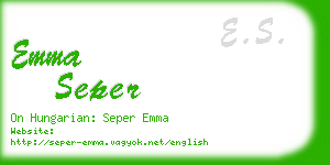 emma seper business card